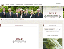 Tablet Screenshot of bestattungen-bolz.de